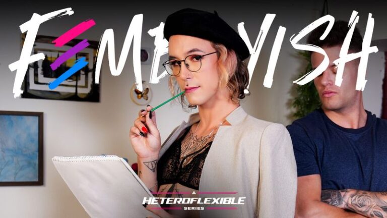 Art Student Femboy Helps Paint Cumshot Masterpiece