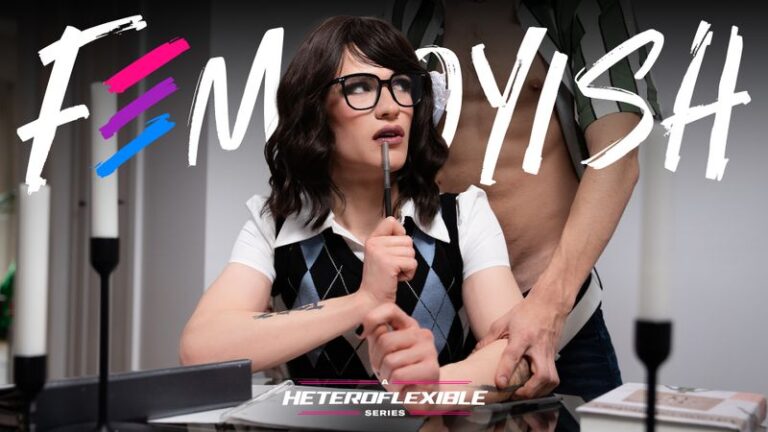 Young Buck Bends Over Femboy Nerd For Study Break
